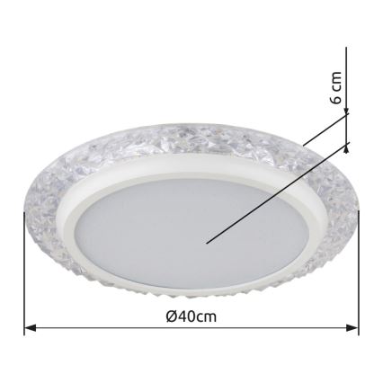 Globo - Plafoniera LED LED/22W/230V 3000K diametro 40 cm