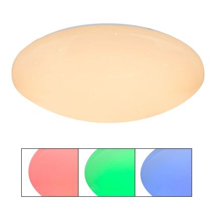 Globo - Plafonnier LED RGBW dimmable LED/48W/230V + LED/10W 2700-6500K Ø 50 cm + télécommande