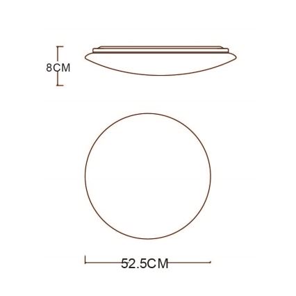 Globo - Plafoniera LED dimmerabile LED/48W/230V 3000-6400K + telecomando