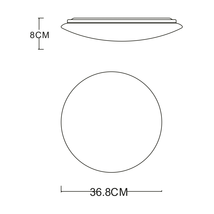 Globo - Plafonnier LED/24W/230V