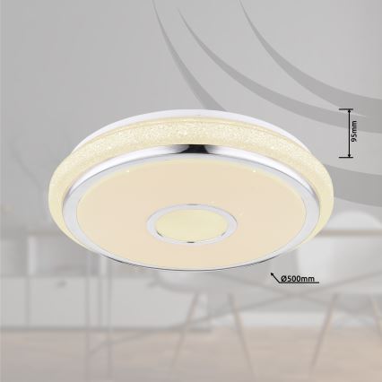 Globo - Plafonnier LED dimmable LED/40W/230V 2700-6500K + télécommande