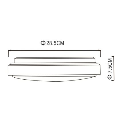 Globo - Plafoniera LED/18W/230V 3000K