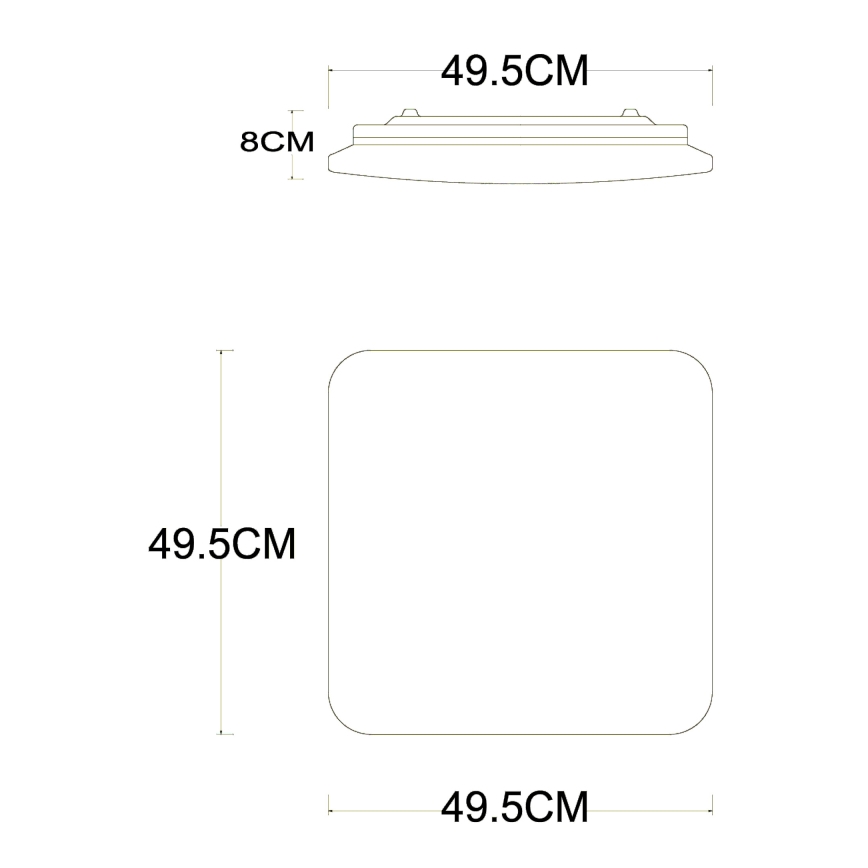 Globo - Lampada da soffitto dimmerabile LED/40W/230V 2700-6500K diam. 50 cm Wi-Fi Tuya + telecomando