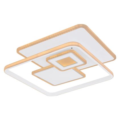 Globo - LED-dimmbare Deckenleuchte LED/50W/230V 2700-6000K Wi-Fi Tuya 50,3x50,3 cm + Fernbedienung