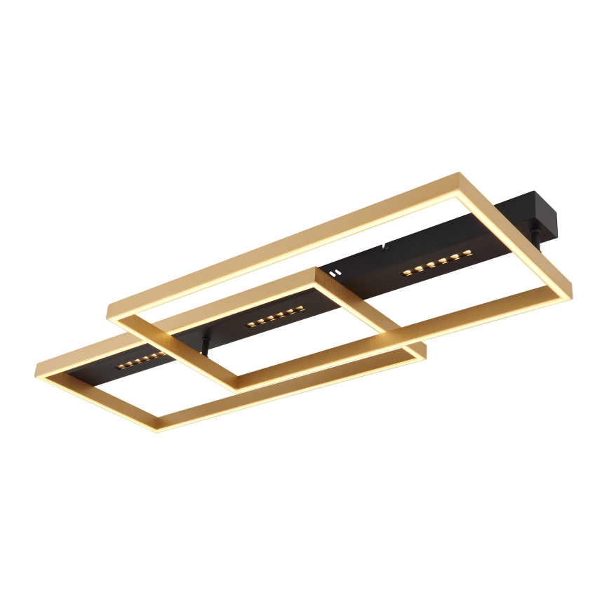 Globo 48461-54 - Plafoniera a LED LUFFY, 54 W, 230 V, 39,8 x 90 cm, nero/oro