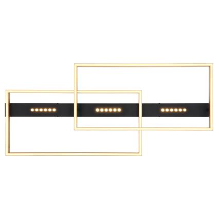 Globo 48461-54 - Plafonnier LUFFY LED/54W/230V 39,8x90 cm noir/doré