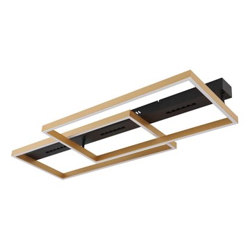 Globo 48461-54 - Plafonnier LUFFY LED/54W/230V 39,8x90 cm noir/doré