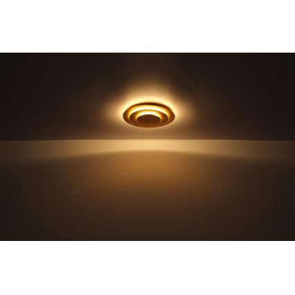 Globo - LED-Deckenleuchte LED/18W/230V 3000K Ø 18 cm goldfarben