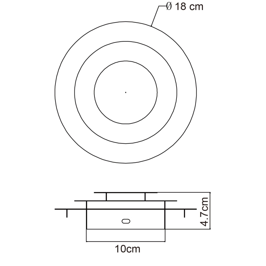 Globo - LED-Deckenleuchte LED/18W/230V 3000K Ø 18 cm goldfarben