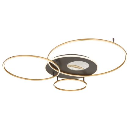 Globo - Dimmbare LED-Deckenleuchte LED/70W/230V 2700-6500K golden + Fernbedienung
