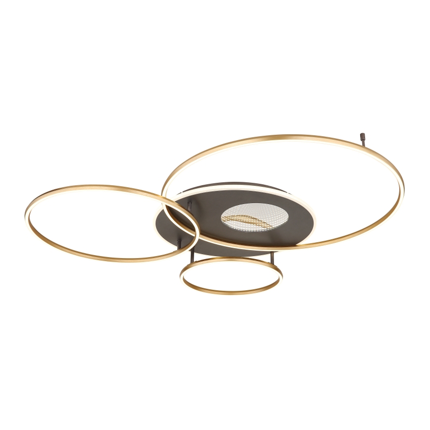 Globo - Dimmbare LED-Deckenleuchte LED/70W/230V 2700-6500K golden + Fernbedienung
