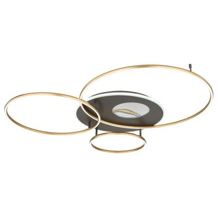 Globo - Dimmbare LED-Deckenleuchte LED/70W/230V 2700-6500K golden + Fernbedienung