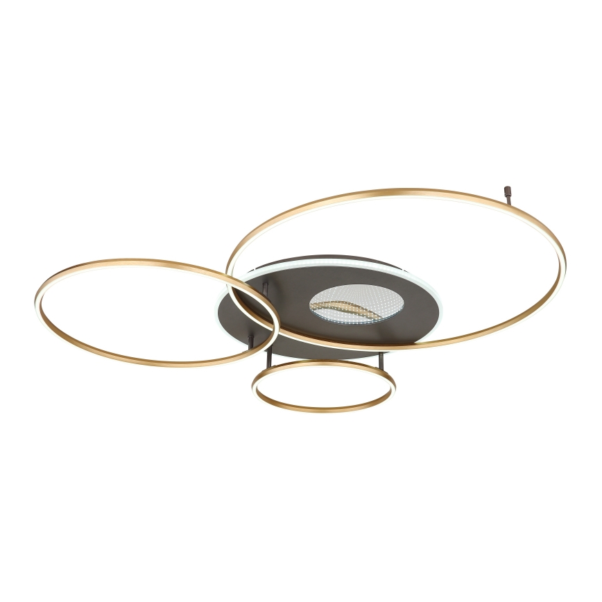 Globo - Dimmbare LED-Deckenleuchte LED/70W/230V 2700-6500K golden + Fernbedienung