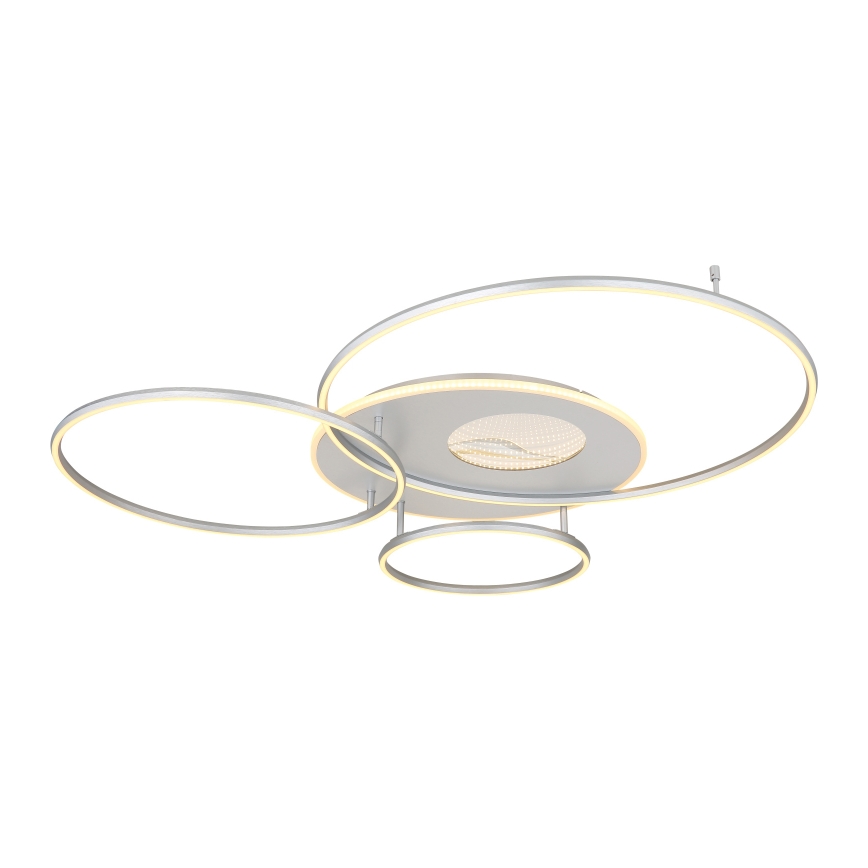 Globo - Dimmbare LED-Deckenleuchte LED/70W/230V 2700-6500K matt Chrom + Fernbedienung