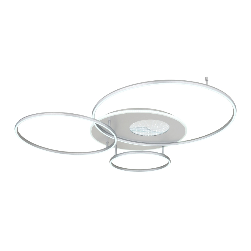 Globo - Dimmbare LED-Deckenleuchte LED/70W/230V 2700-6500K matt Chrom + Fernbedienung