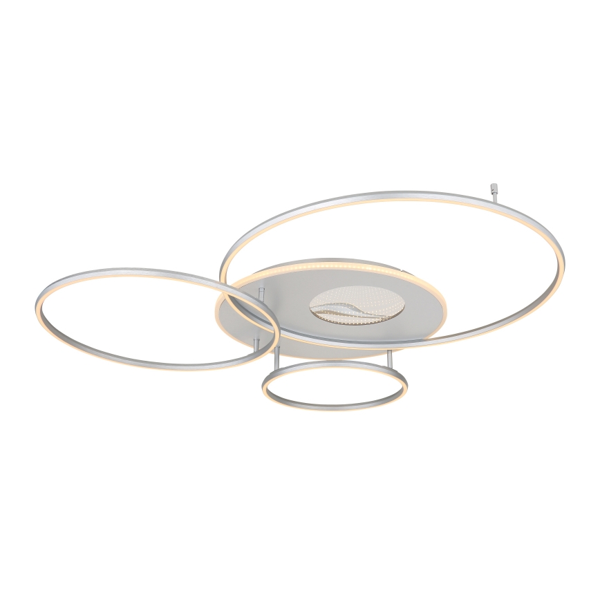 Globo - Dimmbare LED-Deckenleuchte LED/70W/230V 2700-6500K matt Chrom + Fernbedienung