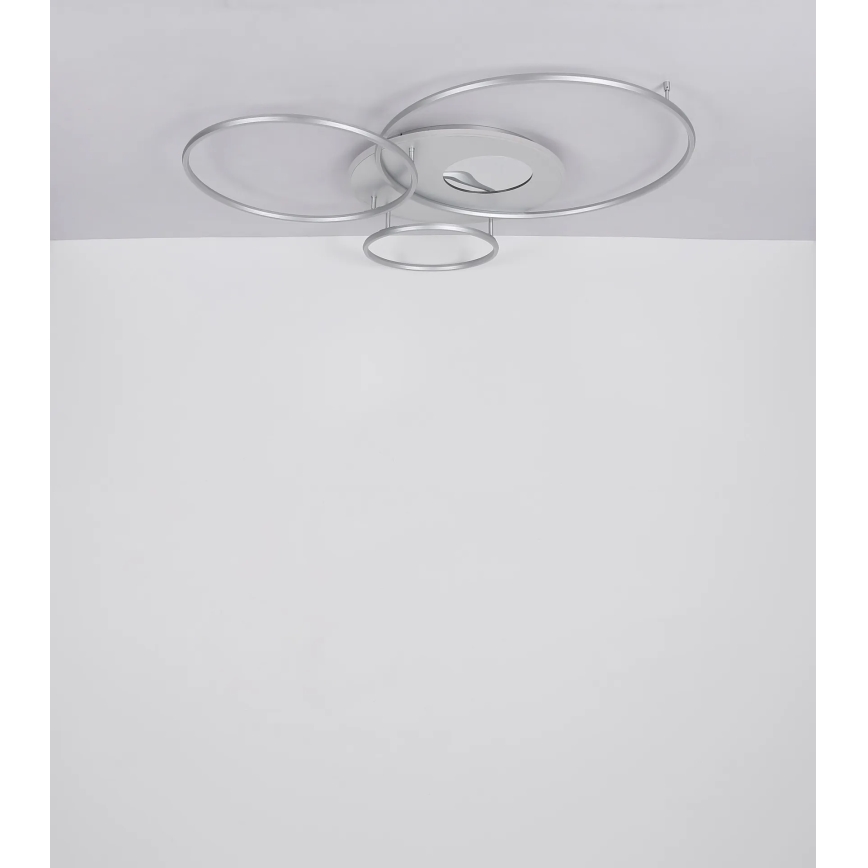 Globo - Dimmbare LED-Deckenleuchte LED/70W/230V 2700-6500K Wi-Fi Tuya mattchrom + Fernbedienung