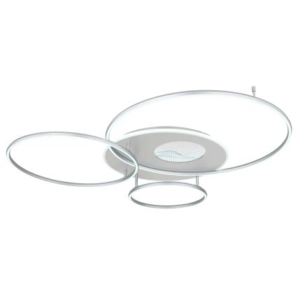 Globo - Dimmbare LED-Deckenleuchte LED/70W/230V 2700-6500K Wi-Fi Tuya mattchrom + Fernbedienung