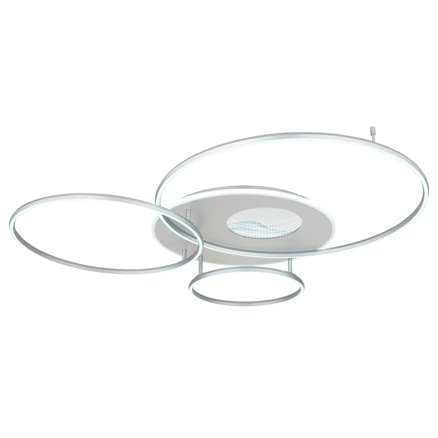 Globo - Dimmbare LED-Deckenleuchte LED/70W/230V 2700-6500K Wi-Fi Tuya mattchrom + Fernbedienung