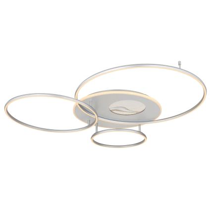 Globo - Dimmbare LED-Deckenleuchte LED/70W/230V 2700-6500K Wi-Fi Tuya mattchrom + Fernbedienung