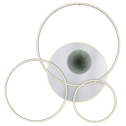Globo - Dimmbare LED-Deckenleuchte LED/70W/230V 2700-6500K Wi-Fi Tuya mattchrom + Fernbedienung