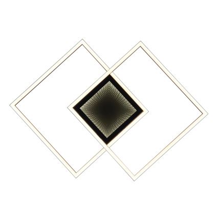 Globo - LED-dimmbare Deckenleuchte LED/32W/230V 2700-6500K 42,6x42,6 cm schwarz + Fernbedienung