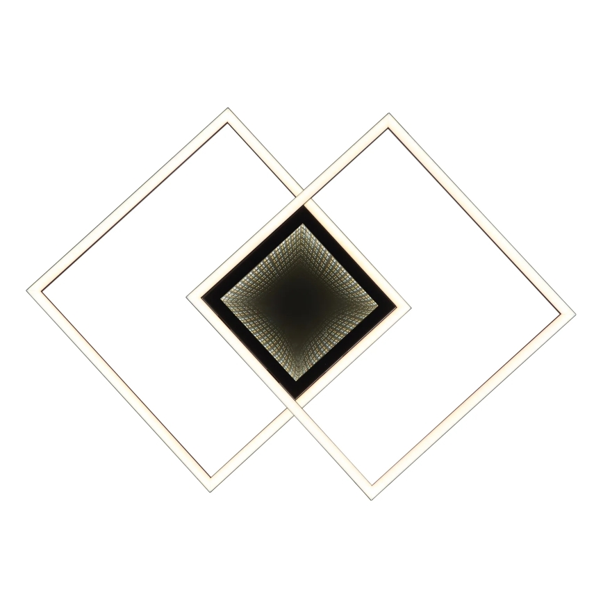 Globo - LED-dimmbare Deckenleuchte LED/32W/230V 2700-6500K 42,6x42,6 cm schwarz + Fernbedienung