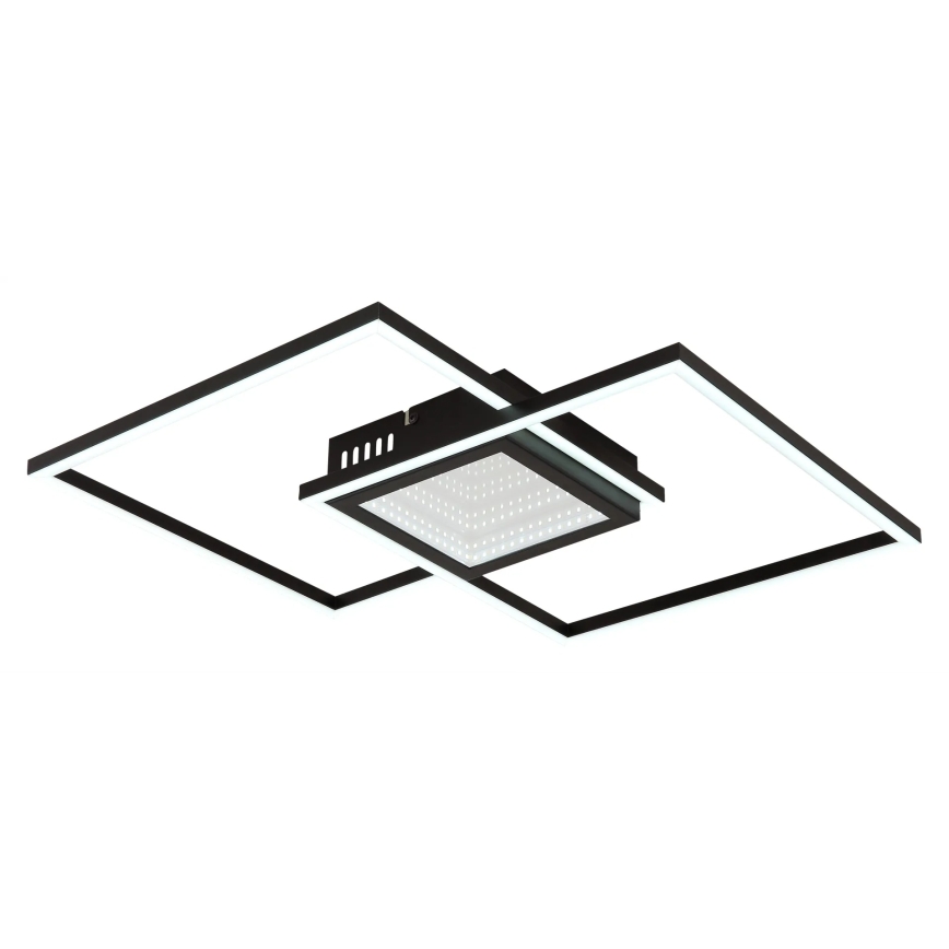 Globo - LED-dimmbare Deckenleuchte LED/32W/230V 2700-6500K 42,6x42,6 cm schwarz + Fernbedienung