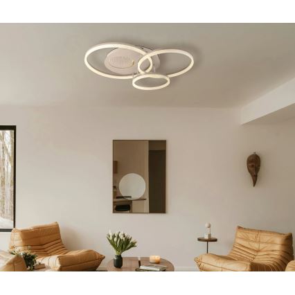Globo - Plafoniera LED/40W/230V 3000K 78x60 cm beige