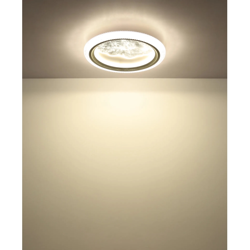 Globo - Plafonnier LED/28W/230V 3000/4200/6000K Ø 39,5 cm argenté