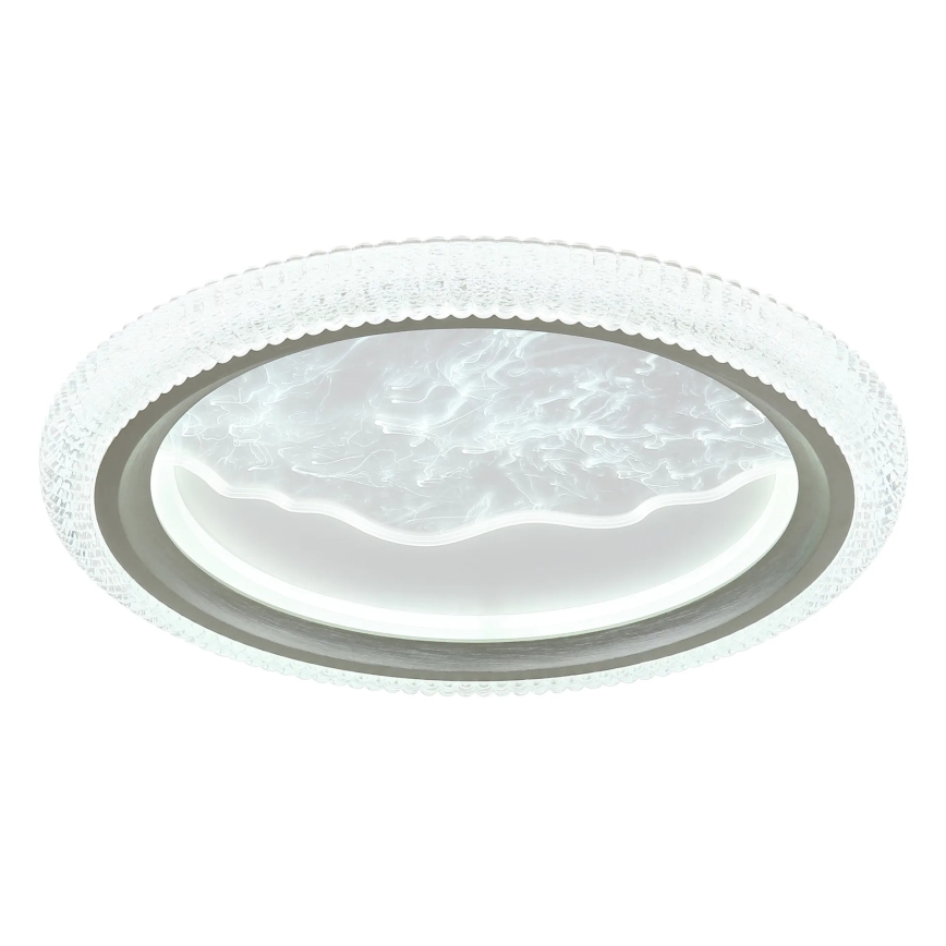 Globo - Plafonnier LED/28W/230V 3000/4200/6000K Ø 39,5 cm argenté