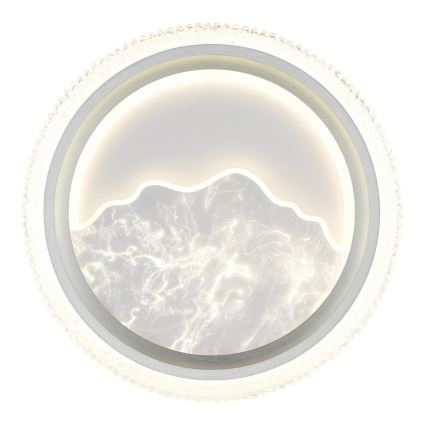 Globo - Plafonnier LED/28W/230V 3000/4200/6000K Ø 39,5 cm argenté