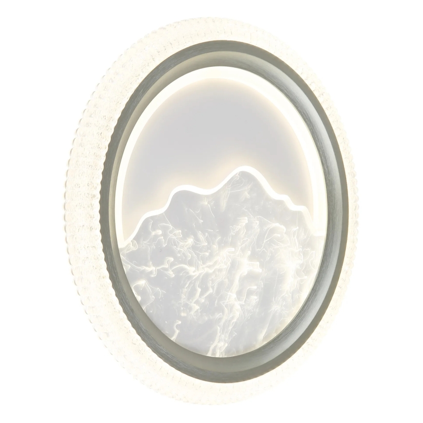Globo - Plafonnier LED/28W/230V 3000/4200/6000K Ø 39,5 cm argenté