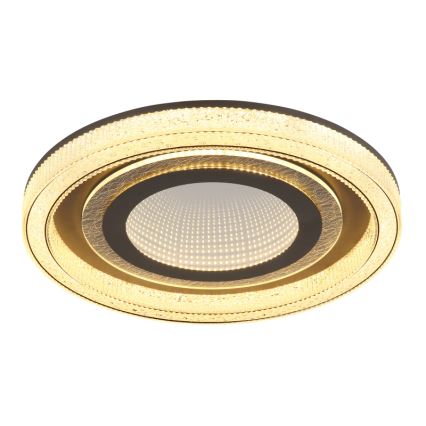 Globo - Plafonnier à intensité variable LED/48W/230V 2700-6000K d. 48 cm anthracite + Télécommande