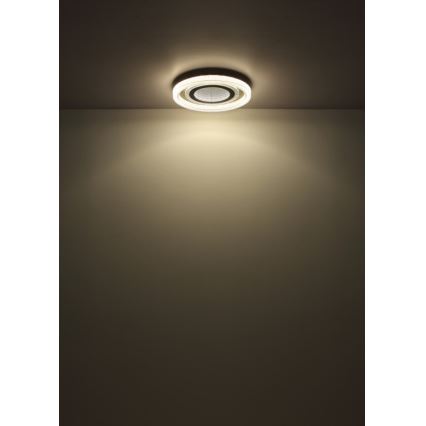 Globo - Plafonnier à intensité variable LED/48W/230V 2700-6000K d. 48 cm anthracite + Télécommande