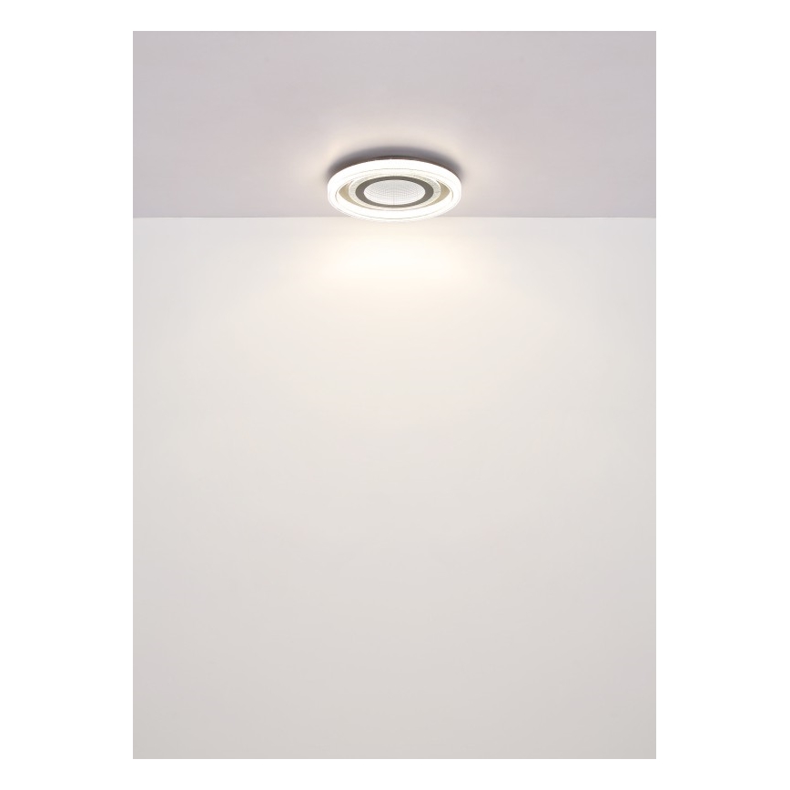 Globo - Plafonnier à intensité variable LED/48W/230V 2700-6000K d. 48 cm anthracite + Télécommande