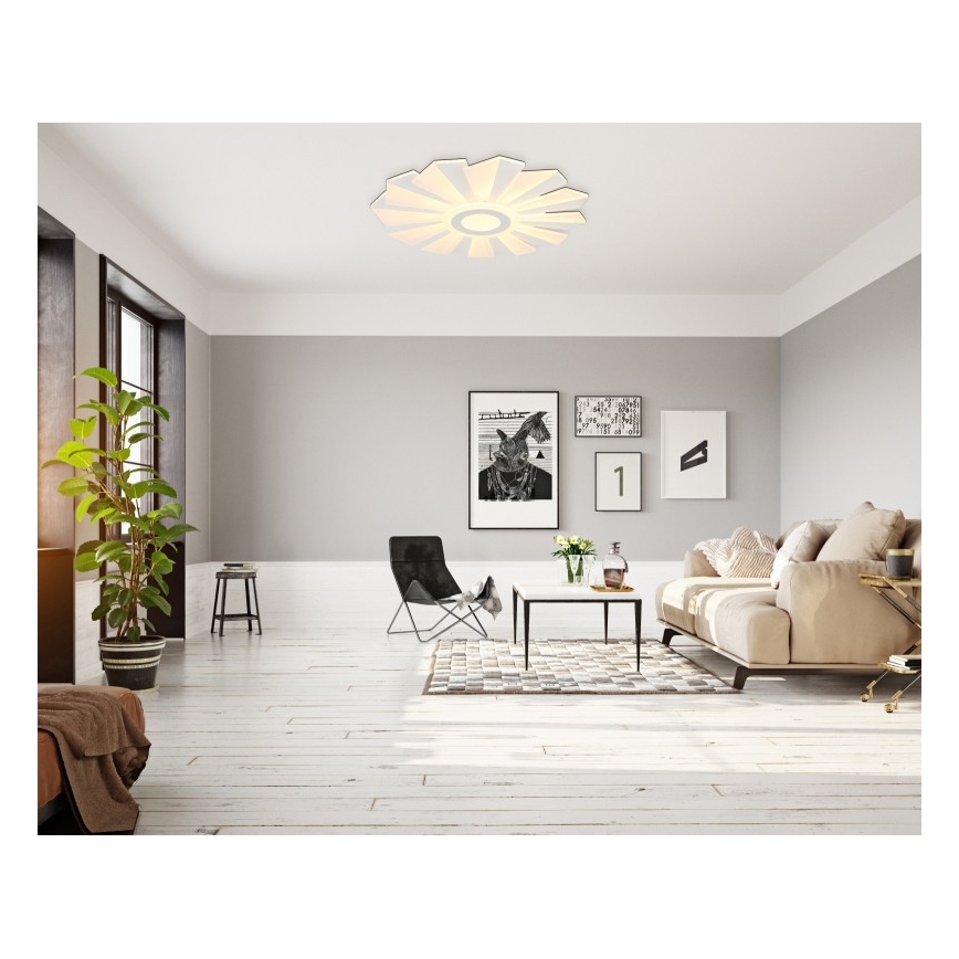 Globo - Plafonnier à intensité variable LED/58W/230V 2700-6000K d. 50 cm blanc + Télécommande