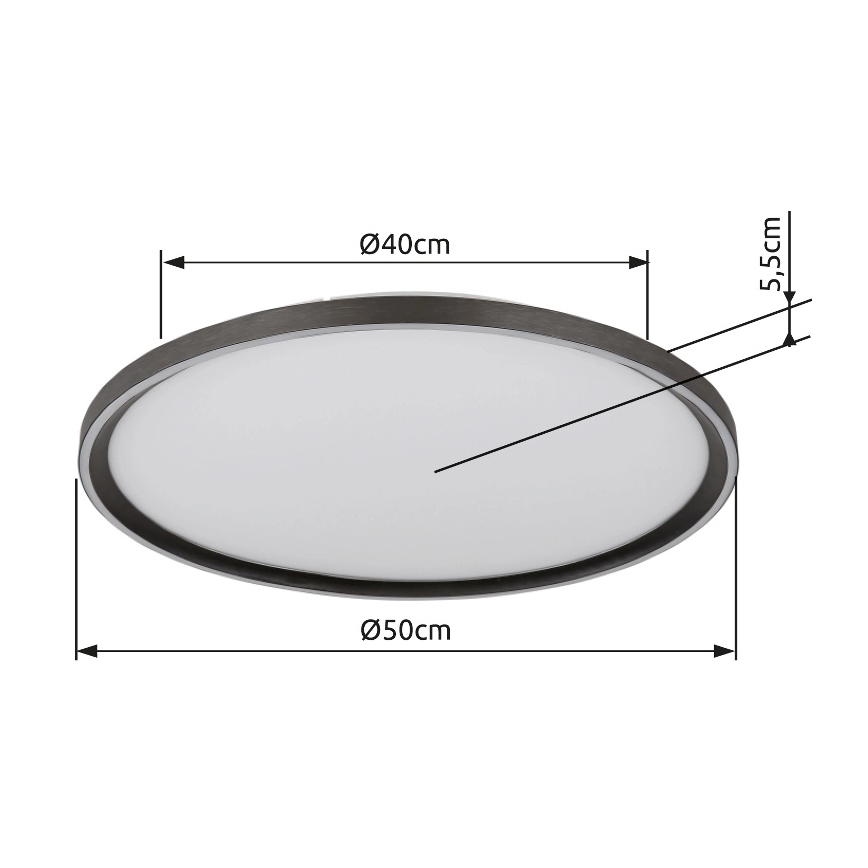 Globo - Plafoniera LED dimmerabile LED/48W/230V diametro 50 cm 2700-6000K + telecomando