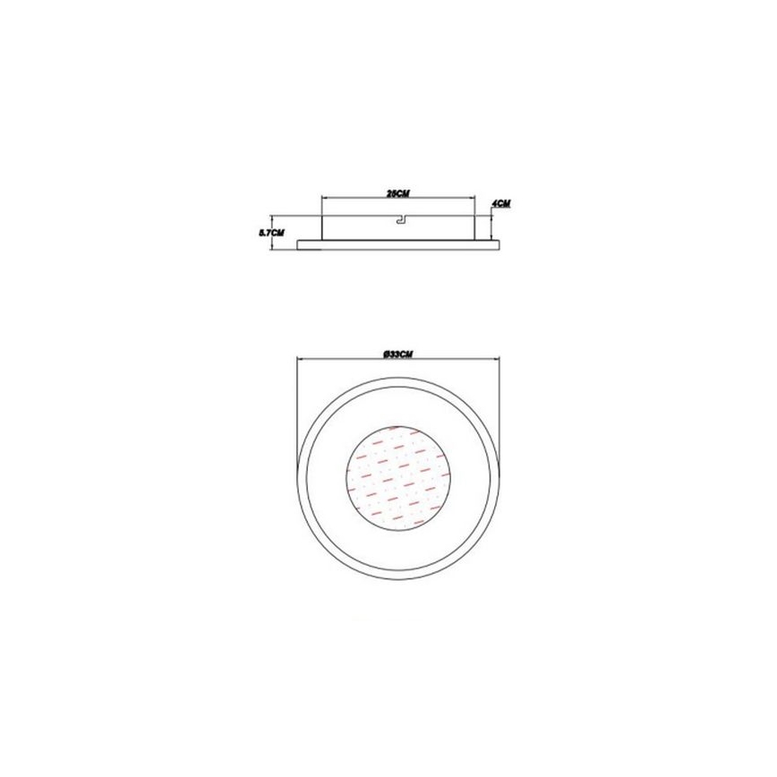 Globo - Plafonnier LED/24W/230V 2700/4500/6500K d. 33 cm