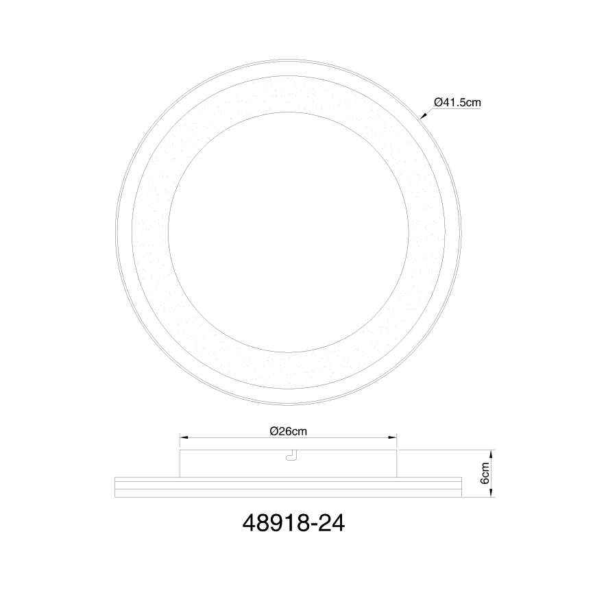 Globo - Plafoniera LED dimmerabile LED/24W/230V 2700-6000K + telecomando