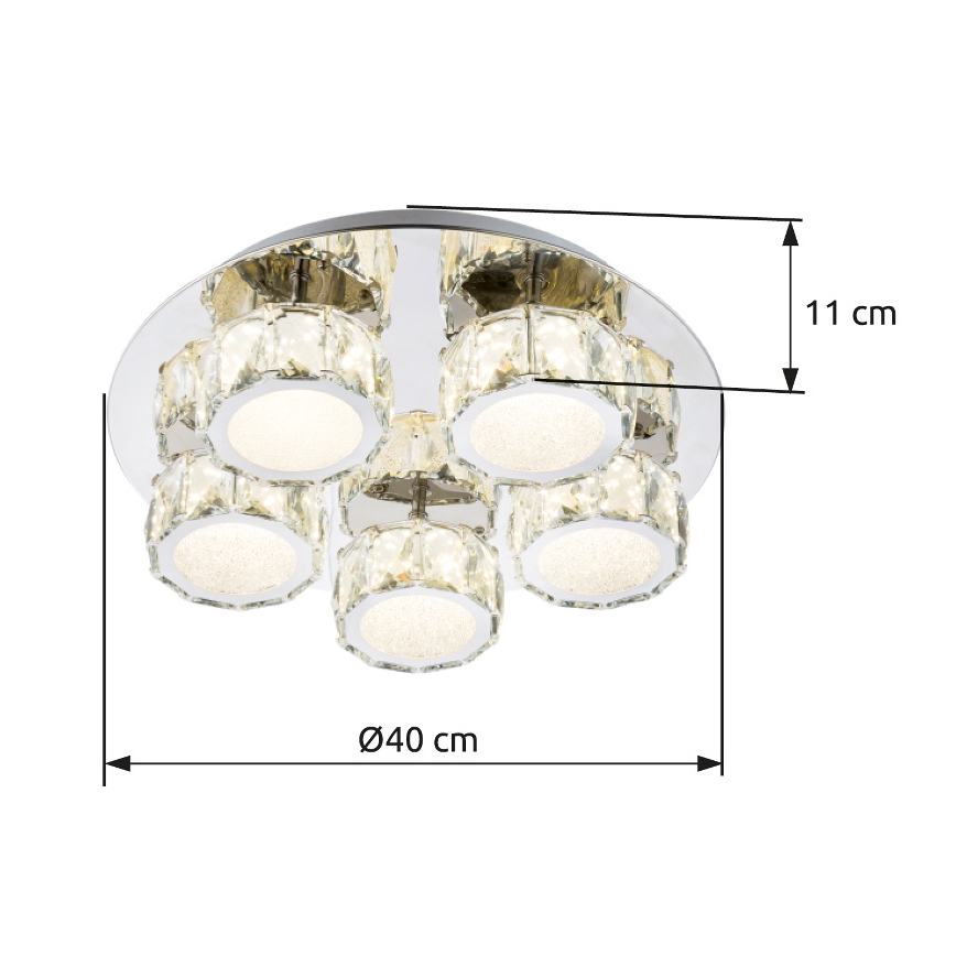 Globo - Plafoniera LED dimmerabile LED/40W/230V 4000K diametro 40 cm