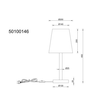 Globo - Lampe de table 1xE14/25W/230V