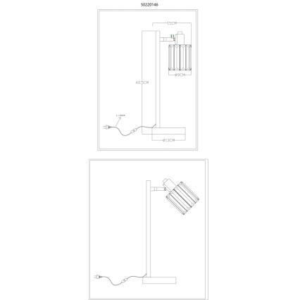 Globo - Lampe de table 1xE14/40W/230V