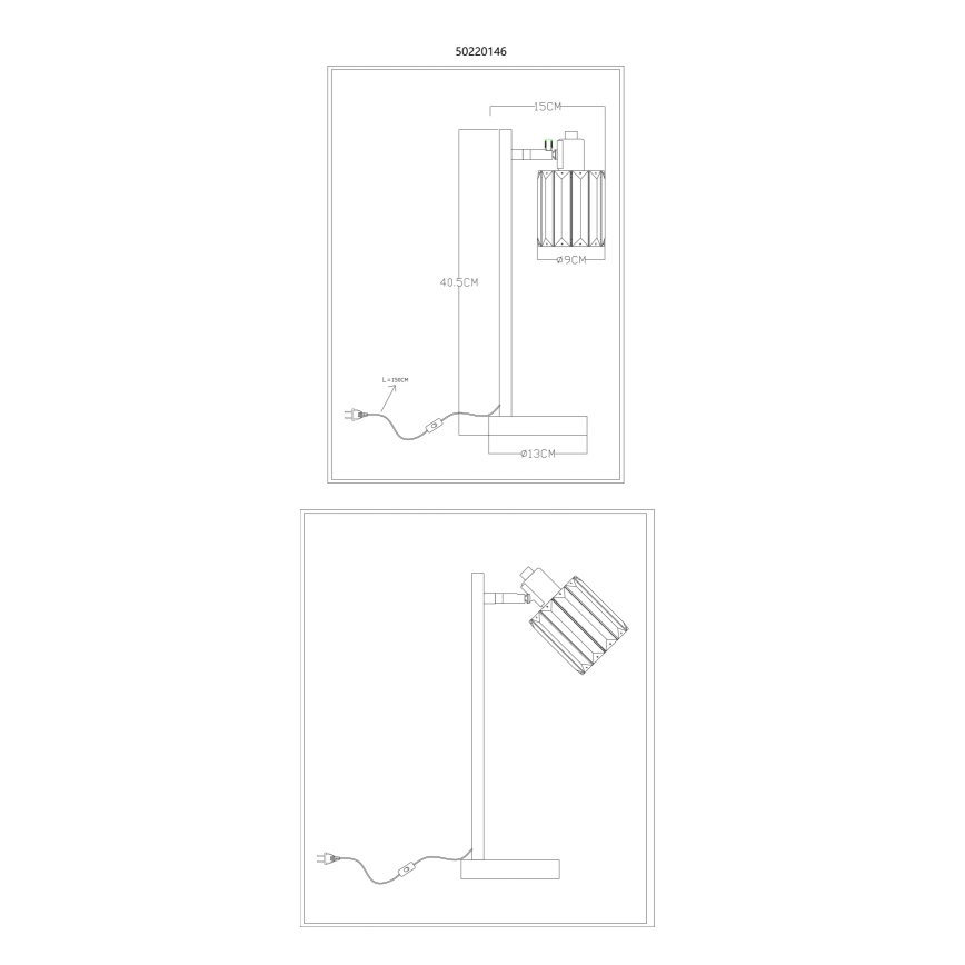 Globo - Lampe de table 1xE14/40W/230V