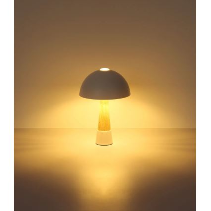 Globo - Lampe de table 1xE27ILLU/40W/230V crème