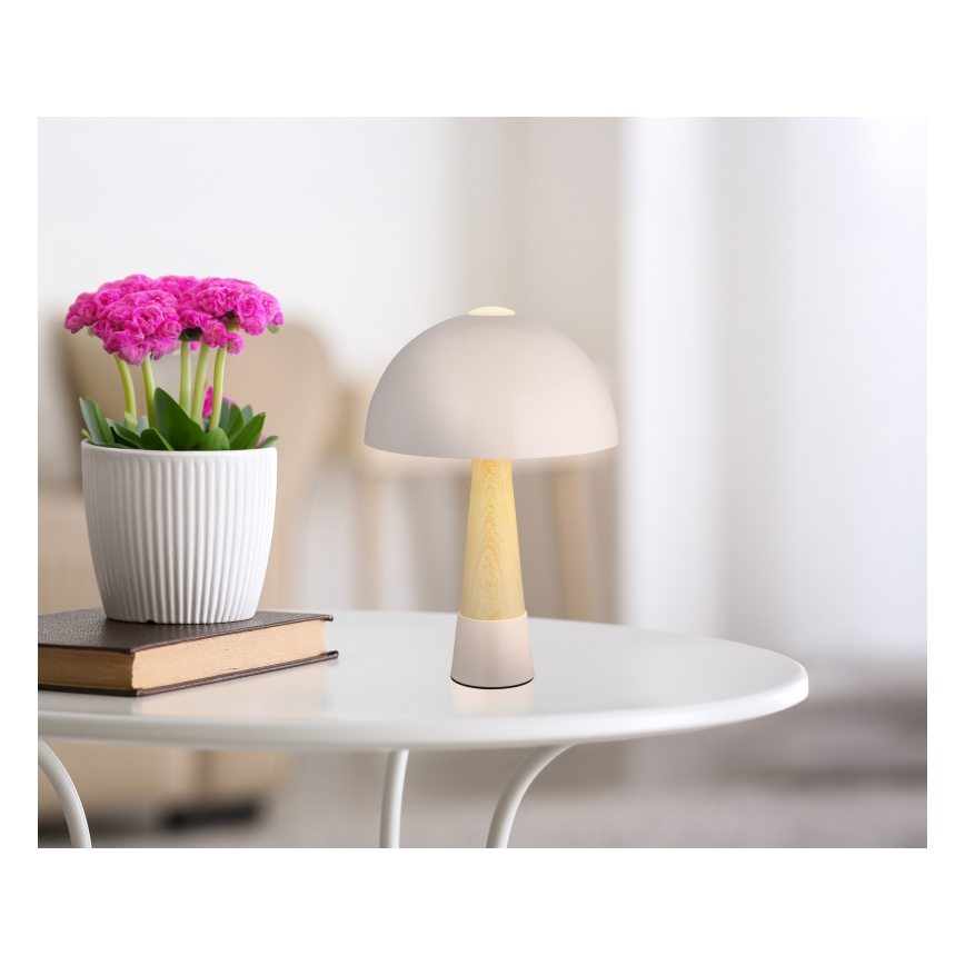 Globo - Lampe de table 1xE27ILLU/40W/230V beige