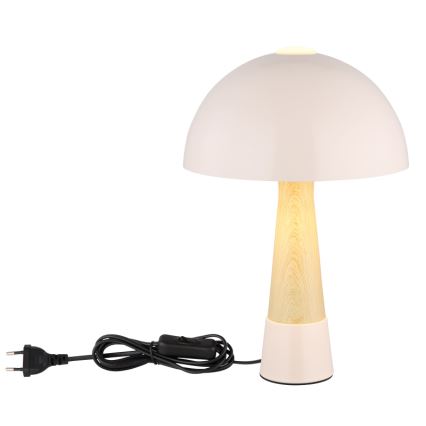 Globo - Tischlampe 1xE27ILLU/40W/230V beige