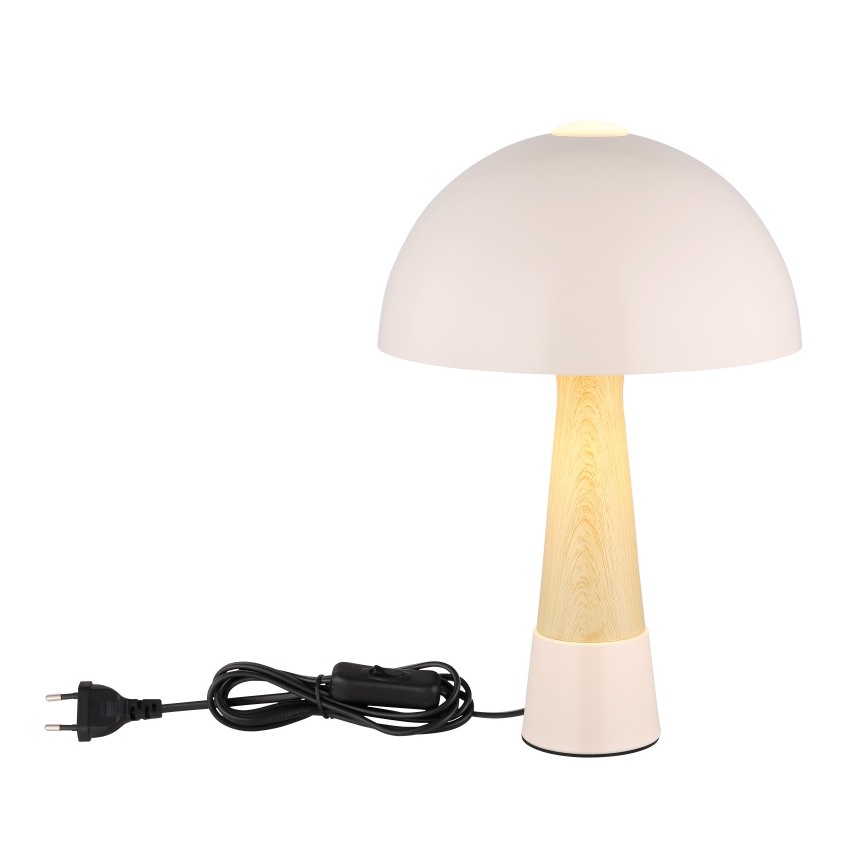 Globo - Tischlampe 1xE27ILLU/40W/230V beige