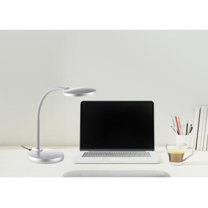 Globo - Lampe de table tactile flexible à intensité variable LED/4,6W/230V argenté