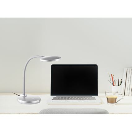 Globo - Lampada da tavolo LED dimmerabile con funzione Touch LED/4W/230V argento